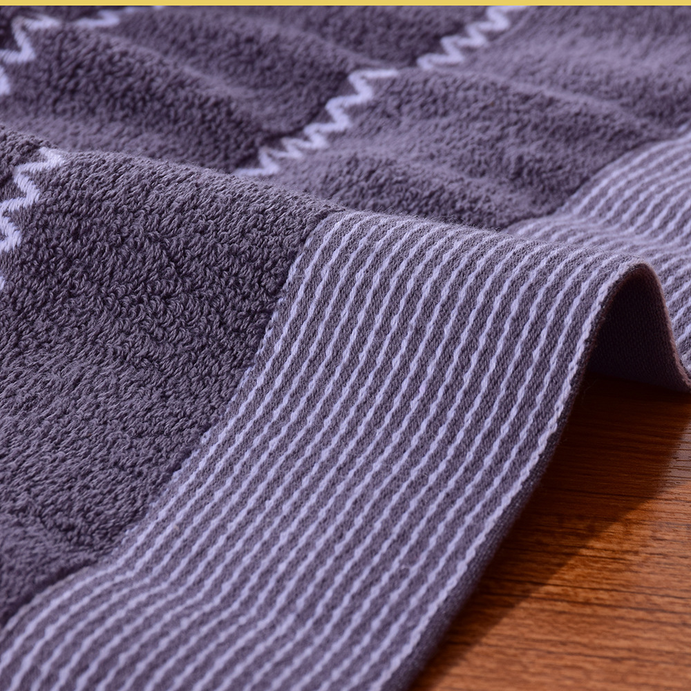 Bath Towel for Adults Cotton Thickened 70x140cm Stripes Absorbent Soft Bathroom Towel Set Face Hand Towels Home Hotel Quick Dry