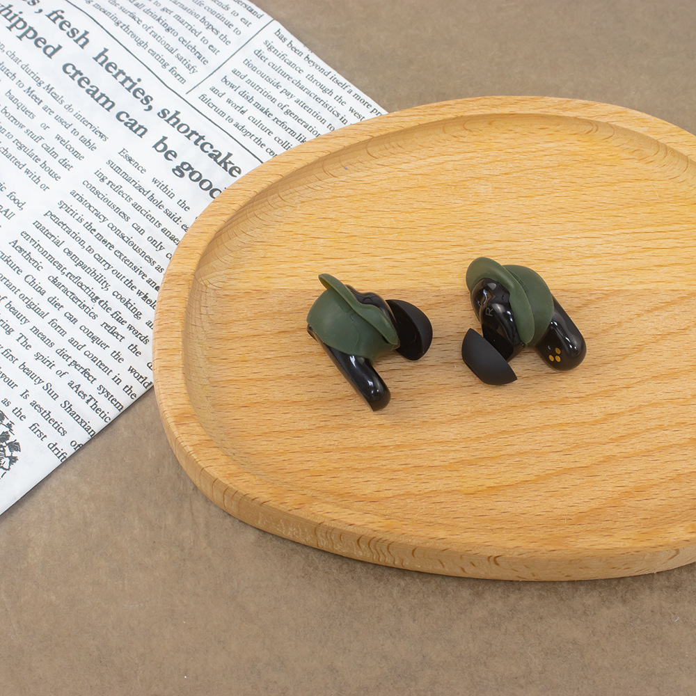 3 par silikon øreproppedeksel erstatning støvtette ørehetter øreproppdeksel til bose quietcomfort earbuds ii / ultra ørepropper