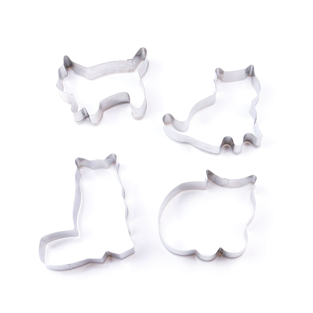 1pcs Cat Cookie Cutter Fast Stainless Steel Cut Biscuit Mold Cooking Tools Set Vegetable Chopper Kitchen Accessories