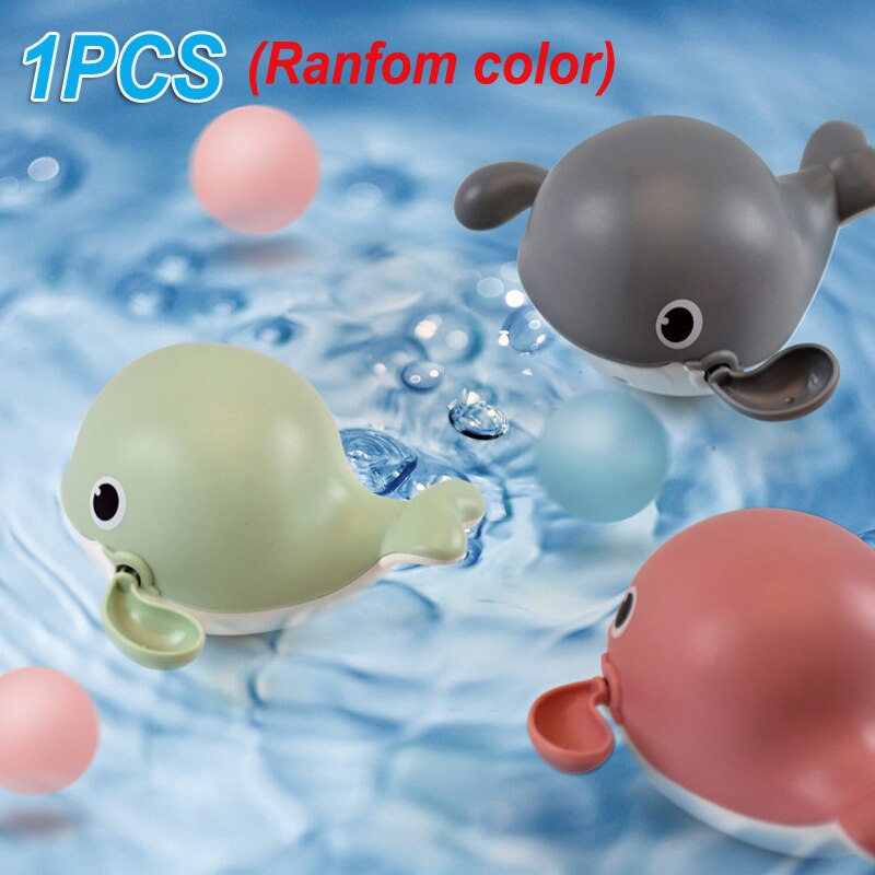 Baby Bath Toys Spray Water Shower Swim Pool Bathing Electric Whale Bath Ball with Light Music LED Light Toys for Kids: 1pcs whale