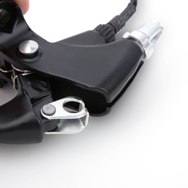 1 Pair E-Bike Brake Lever with 2 Wires Left & Right Electric Rear Brake Lever Handle Bar Grips for Most Electric Bikes