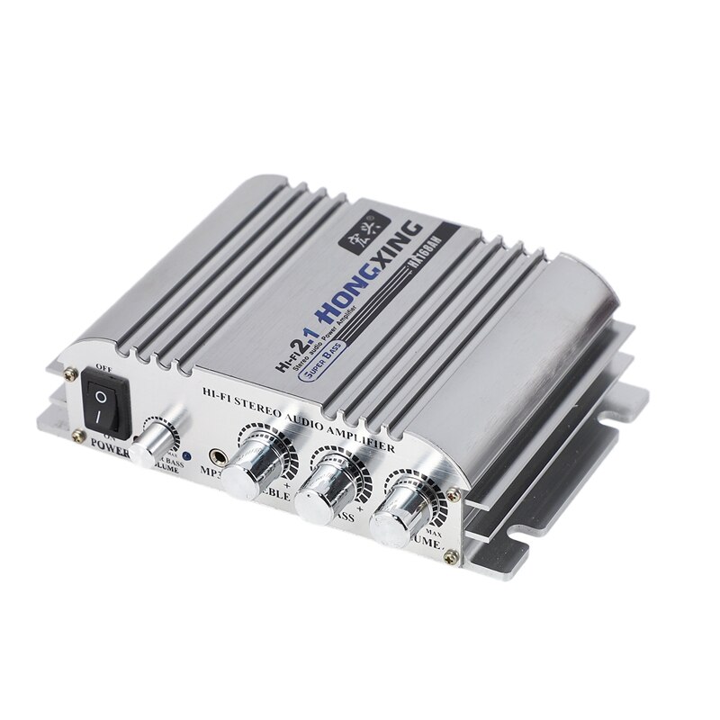 Hongxing 168Ah Car Amplifier Sound Mode Radio Mp3 Speaker Led Hi-Fi 2 Channel Mini Power Player Support Cd Dvd For Auto Motorcyc