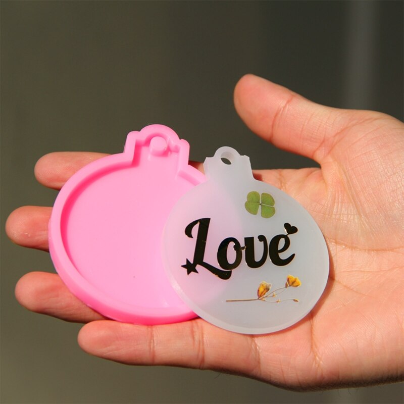 4 stück weihnachtskugel-anhänger, uv-epoxidharzformen, handgefertigte schlüsselanhänger, silikonformen, diy-bastelarbeiten, schmuckdekorationen, gießwerkzeuge