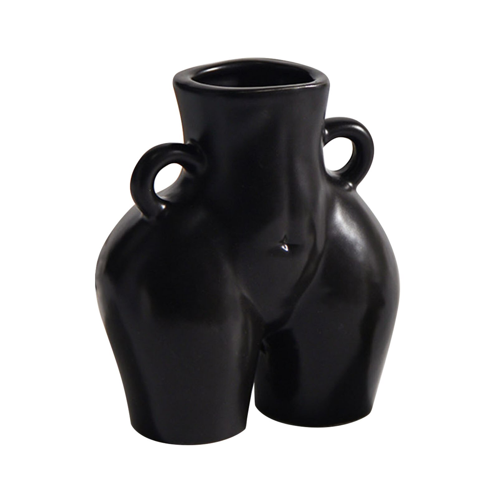 Menschliches Vase Hintern nackt Handwerk Eingerichtet Hause Dekoration Blume Anordnung Frau Blume Vasen Heimat Dekor: C matt Schwarz