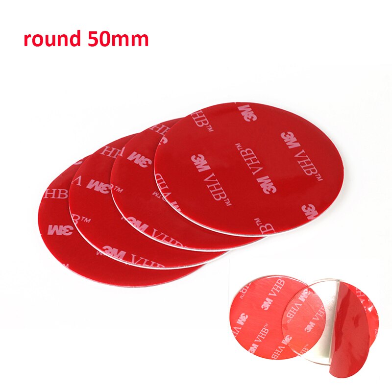 Strong Rubber Foam Adhesive Auto Tape Double Sided Car Tape Black Tape Rounded Square Multiple Sizes Transparent Acrylic: round 50mm7