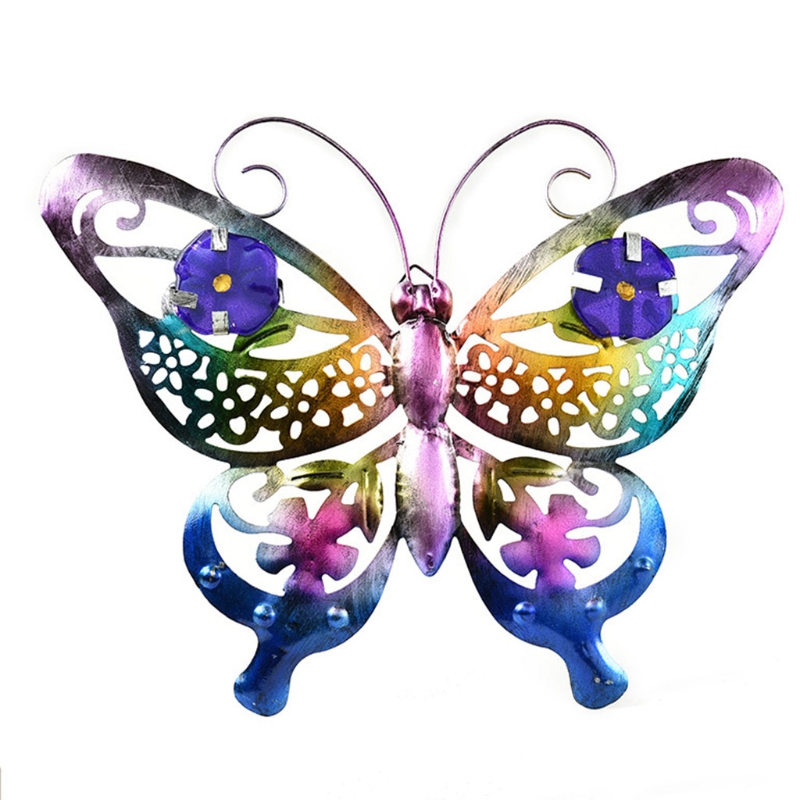 Rattan Butterfly Target 6 Pcs Knitted Butterfly Wall Decor - Boho Woven Rattan Metal Butterflies For Nursery & Home Decor Knitted Metal Art