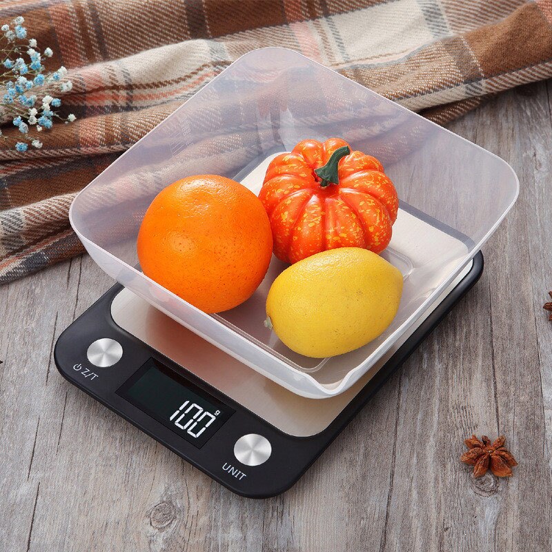 10kg Kitchen Scale Baking Scale Surface Waterproof Stainless Steel Kitchen Scale Large Scale Surface Digital Precision Accurate
