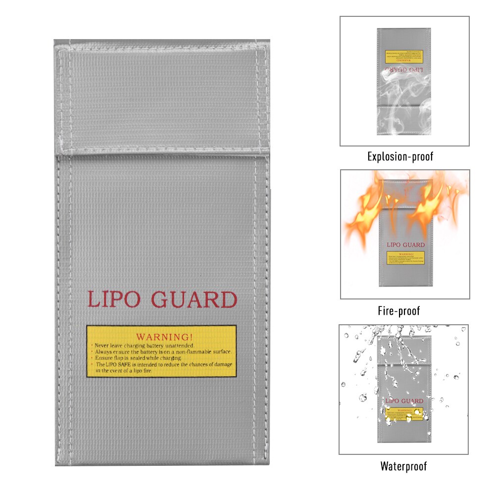 Lipo Safe Bag Fireproof Explosion-proof Battery Guard Bag Pouch for Charge & Storage High Temperature Resistant