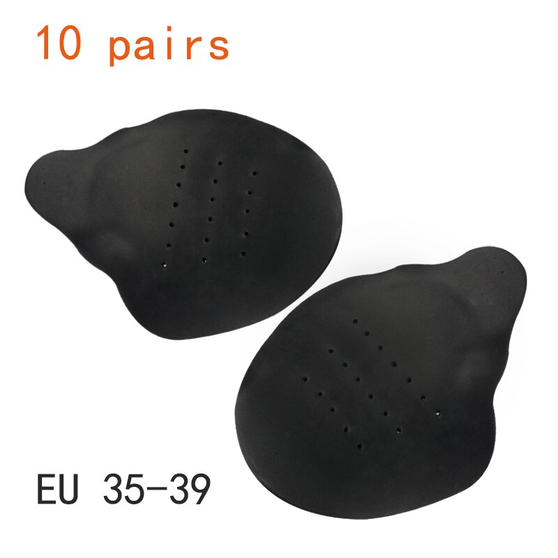 10 Paar Anti Vouw Wasbare Protector Sport Schoen Ondersteuning Neus Hoofd Brancard Shaper Keeper Protector: 10 pairs black small