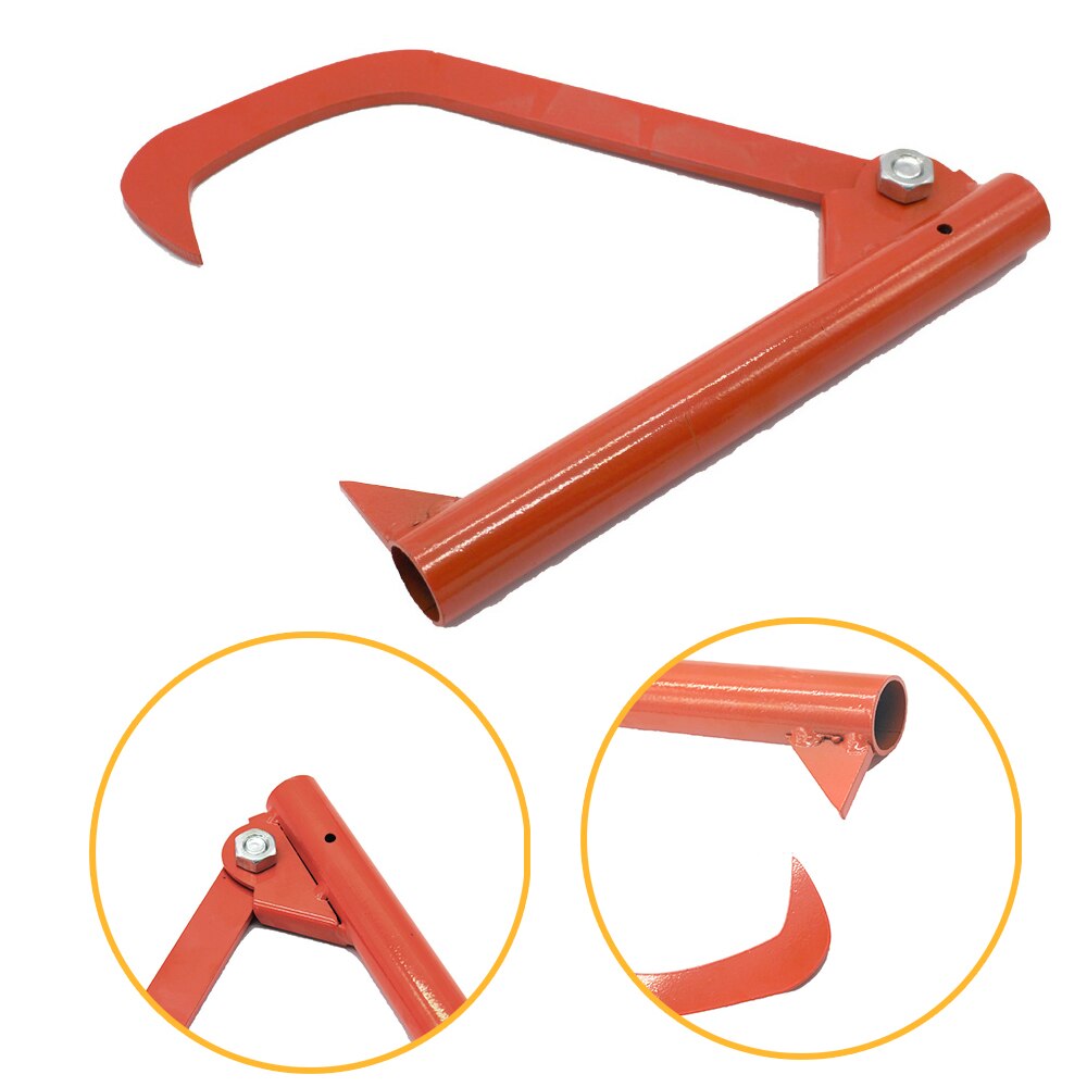Steel Roller Felling Lever Lifter Log Peavy Home Transport Cant Hook Practical Rustproof Felling Lever Patio Backyard for Wood