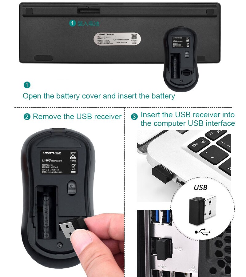 Smart Sleep Charge Wireless Keyboard and Mouse Set Silent Mouse Keyboard Suspension Retro Round Key Cap Keyboard PC Keyboards