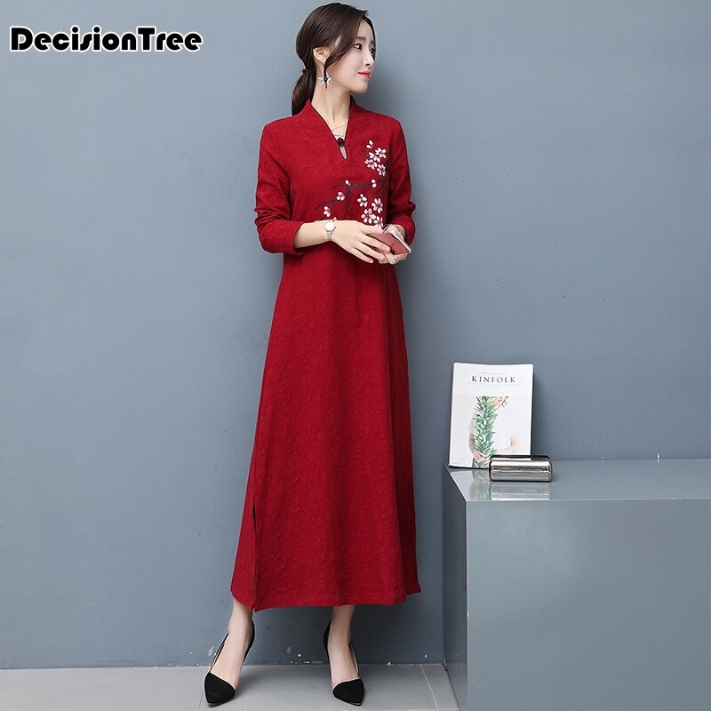 vestido chino moderno vestido tradicional chino qipao encaje sirena cheongsam vestido túnica China oriental cheongsam vestido