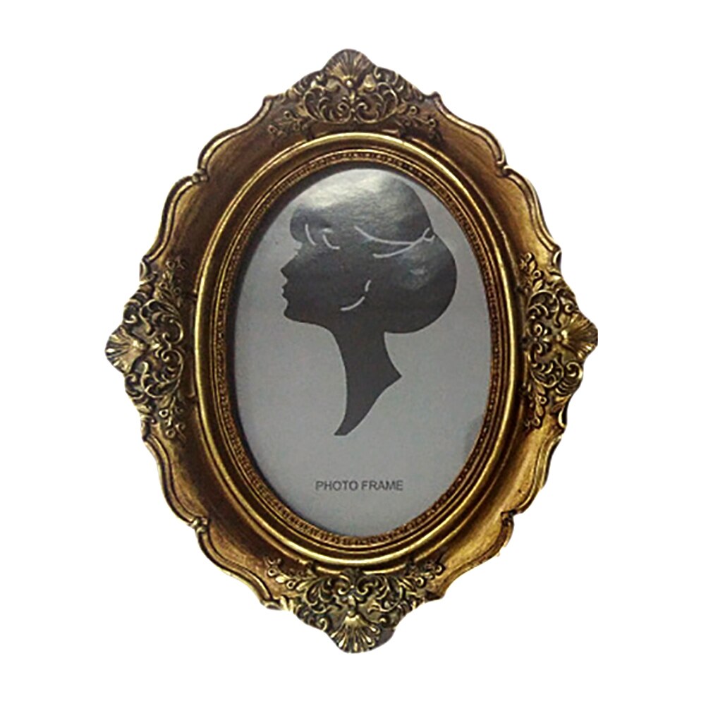 6/7inch Photo Frame European Style Picture Frame Rectangular Luxury Antique Photo Frame Home Decoration Marcos De Fotos De Pared: 21X26cm