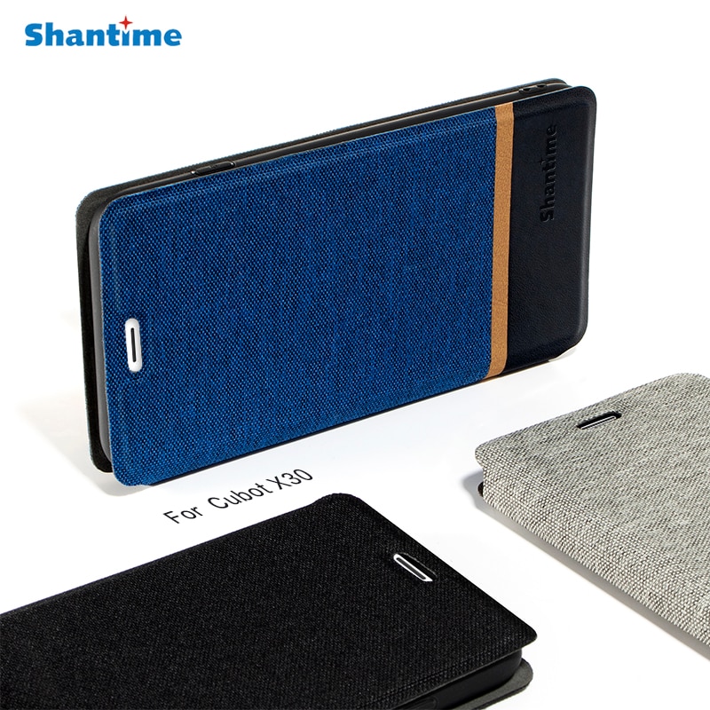 Business Canvas Case For Cubot X30 Case Cover Flip Leather Soft Silicone Kickstand Book Cover For Cubot X30 Phone Case