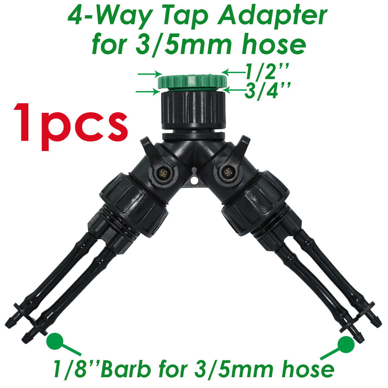 KESLA 10-100M Irrigation Watering System Kit 4-Way 2-Way 8L Drip Arrow Transmitter Dripper Sprinkler Potted Planting Greenhouse: plum