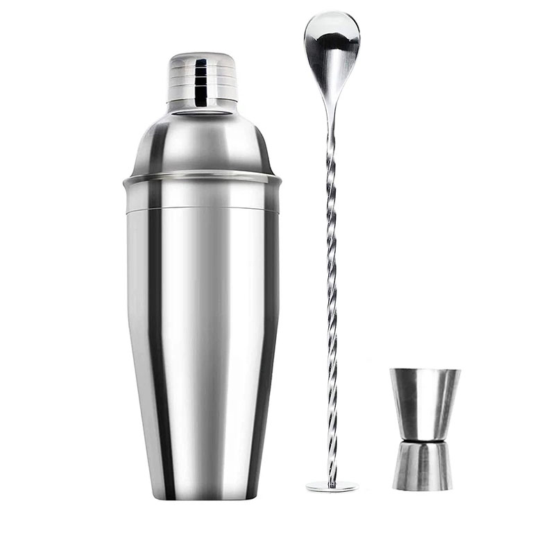 6/7/10 pz in acciaio inox cocktail shaker strumenti Bartending barista kit Martini Sharker bere miscelatore impostato con sacchetto di immagazzinaggio: M / Radura