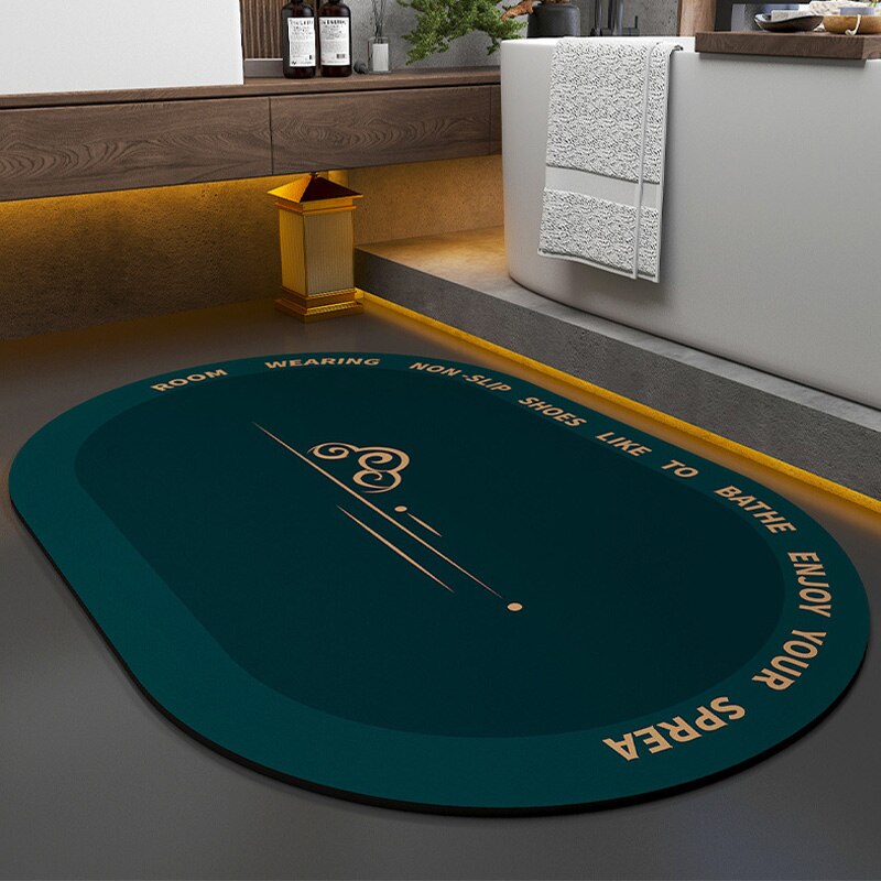 Tapis de bain Super absorbant, paillasson antidérapant en Diatomite douce à séchage rapide, tapis de salle de bain, décoration de la maison, paillasson d'entrée de cuisine
