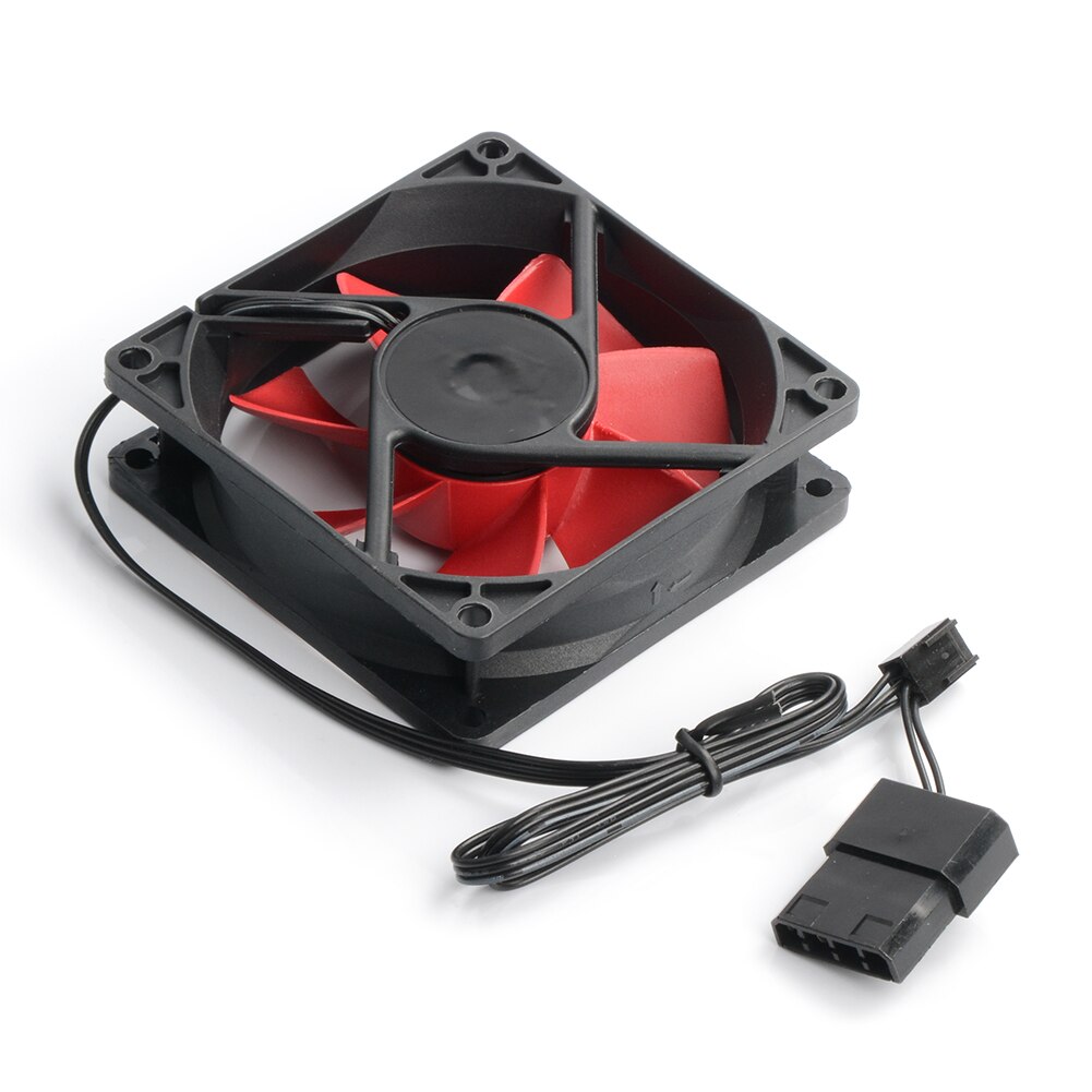 Computer Case 80mm Fan 3Pin+4Pin Double Connector Radiator Cooler Mute PC 12V 80*80*25mm Chassis Water Cooling Fans