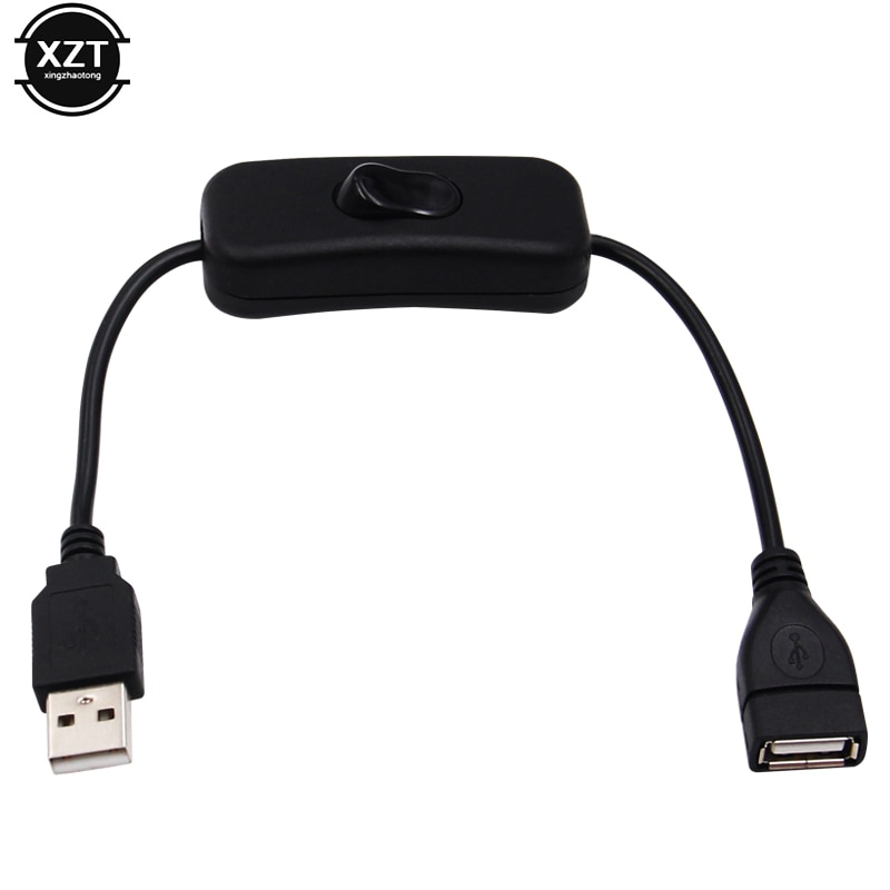 Câble USB avec interrupteur ON/OFF pour lampe et ventilateur, alimentation, 28 cm, durable, offre spéciale,