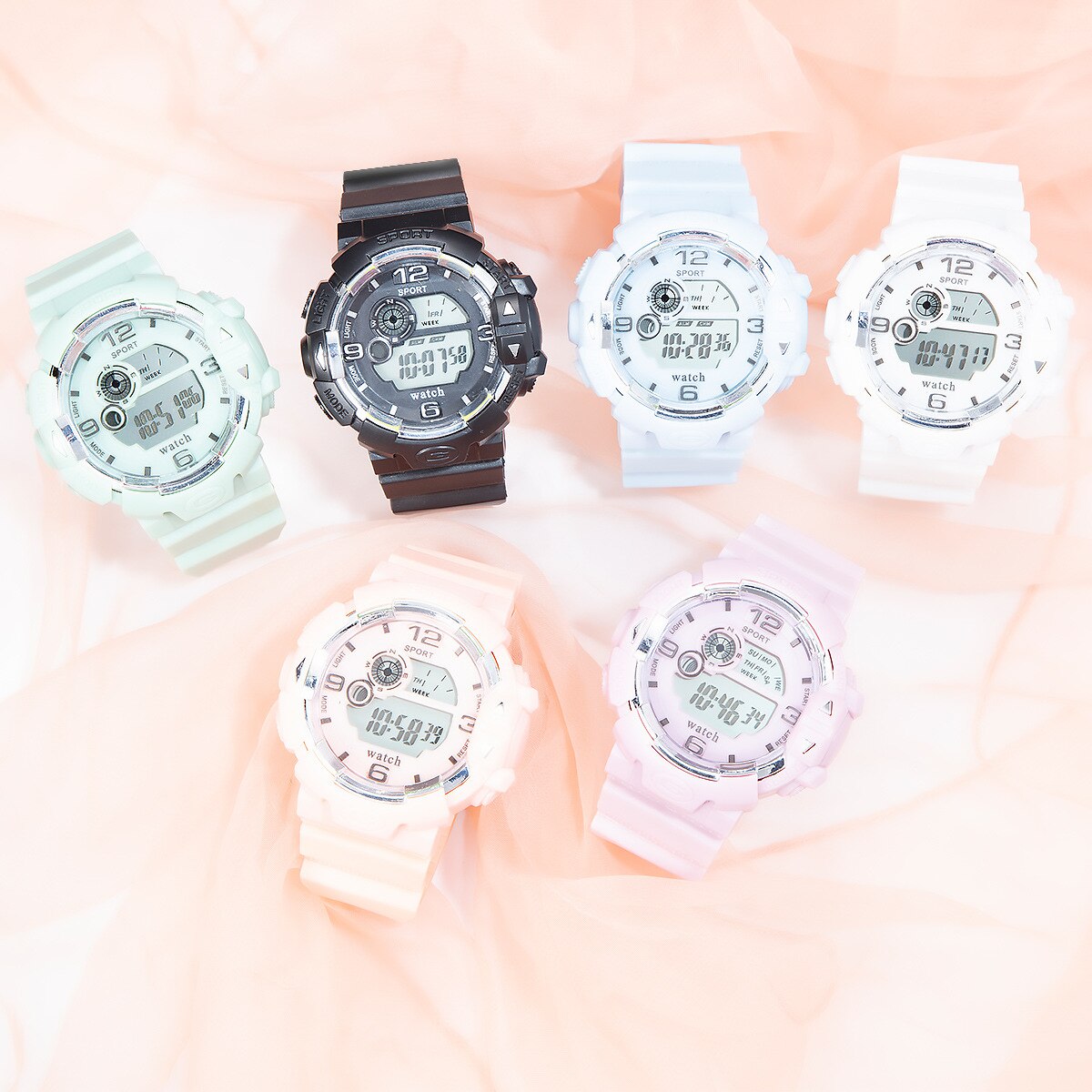 Vrouwen Eenvoudige Sport Horloge Waterdicht Elektronische Digitale Horloges Vrouwen Horloge Dames Horloge Student Wrsit Klok