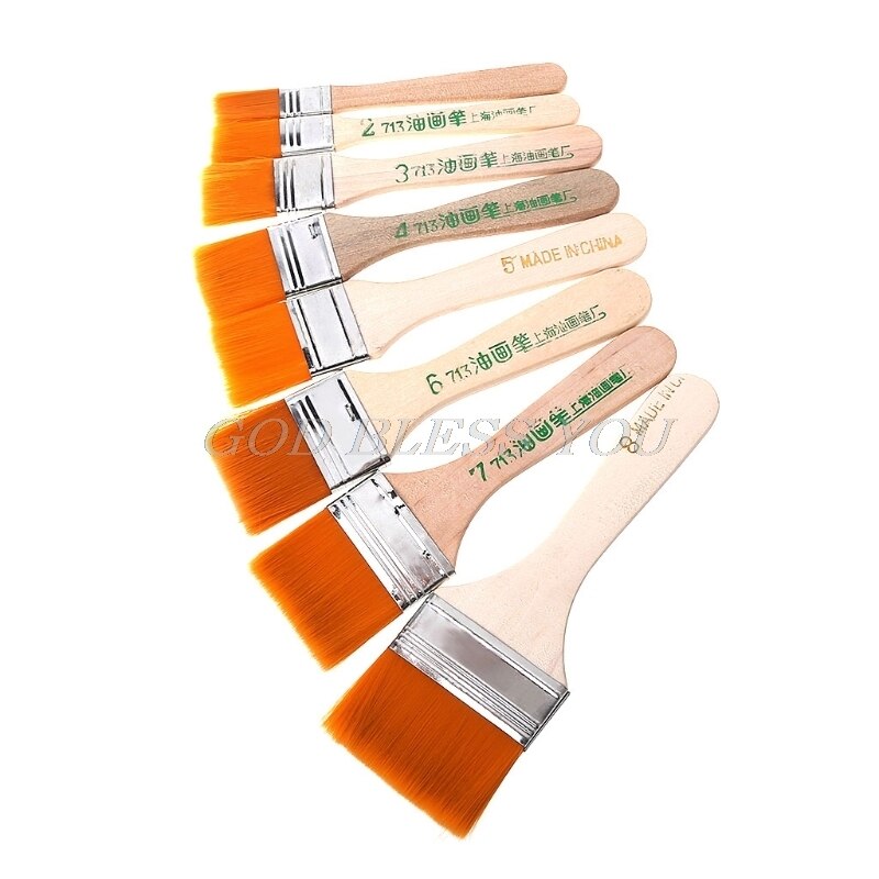 12Pcs Wooden Painting Brush Artists Acrylic Oil Painting Tool Art Supply Set