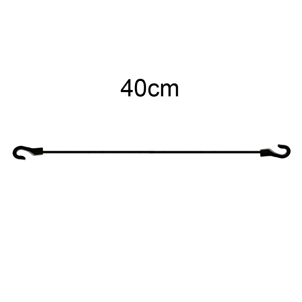 Bungee Cord with Hook Latex Strong Elastic Luggage Rope UV Resistance Rack Cargo Camping RV Hand Carts Tie Downs: Silver