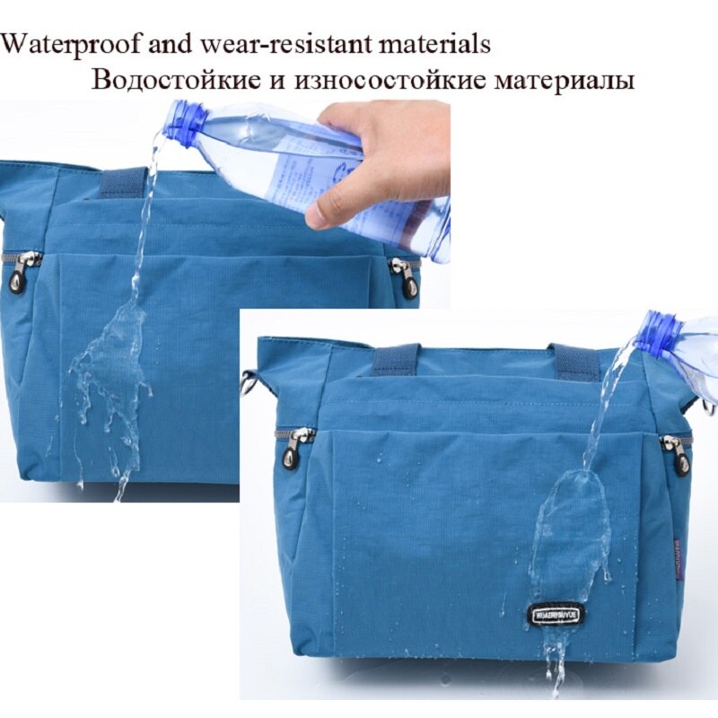 Bolso de hombro de nailon para mujer, bandolera de gran capacidad, resistente al agua, para el trabajo