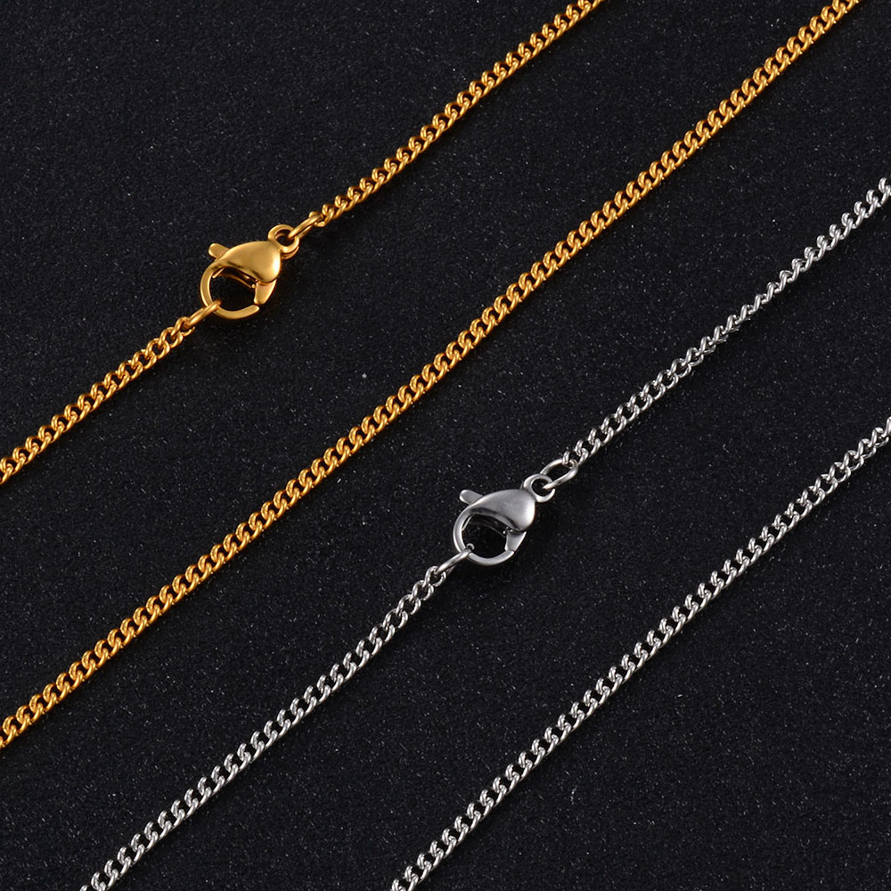 Style Stainless Steel 1.2 Width Chain Various Matching Ladies Necklace