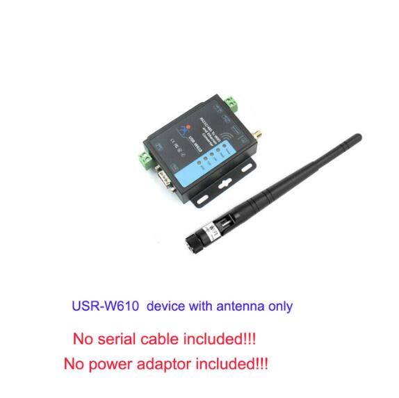USR-W610 Serial to WiFi Ethernet Wireless Converter RS232 RS485 Serial Server: Blue