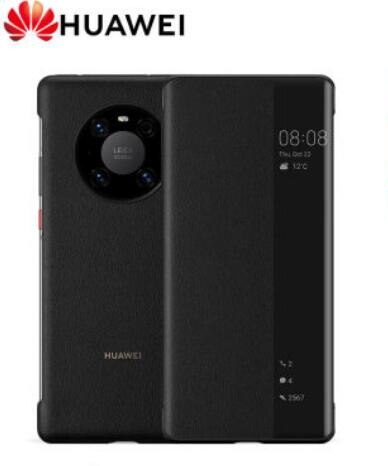 Originele Huawei Smart View Cover Telefoon Bescherming Cover Voor Mate 30/30 Pro/Mate 40/40 Pro/Voor Mate 40 pro + Flip Case Auto Sleep: Mate40pro plus black