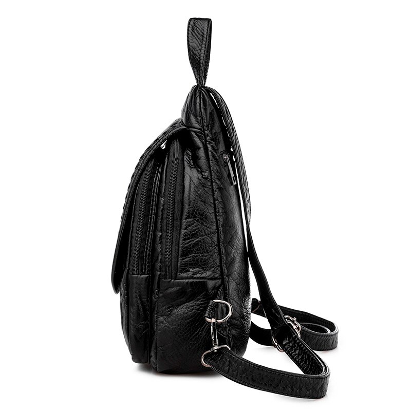 2020 mulheres mochilas de couro macio bolsa de ombro viagem senhoras bagpack sacos de escola para meninas alta qualidade sac a dos feminino novo