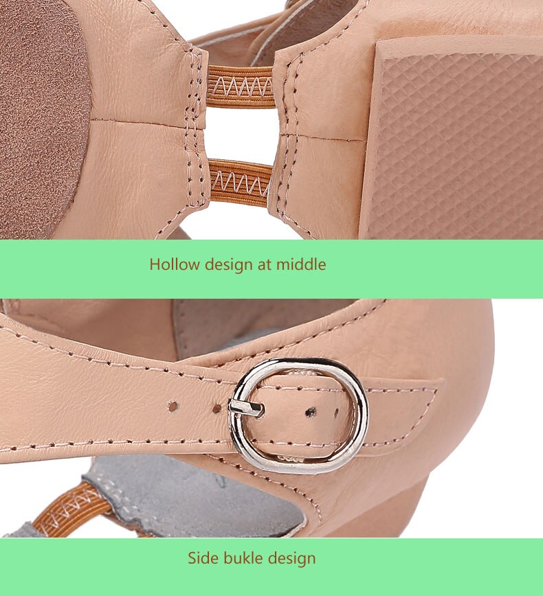 Kleine Kinderen Meisjes Kinderen Ballet Jazz Dansschoenen Stretch Natuurlijke Leer Dans Sandalen Cool Sneakers Gymnastiek Schoen EU23-EU33