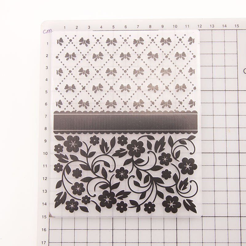 Carpeta de grabado de encaje de flores, decoraciones de mariposa de plástico para hacer tarjetas, sellos, papel de álbum de recortes, carpetas artesanales, álbum DIY