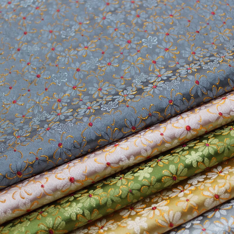 Brokade silkestof gør-det-selv håndværksstof damask nylon poly kvalificeret til taskepudemøbler og stof