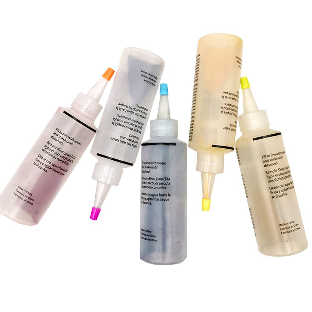 5 Colors Permanent Paint DIY Clothes One Step Tie Dye Kit Fabric Textile Non Toxic Family Fun Disposable Gloves Home Vibrant