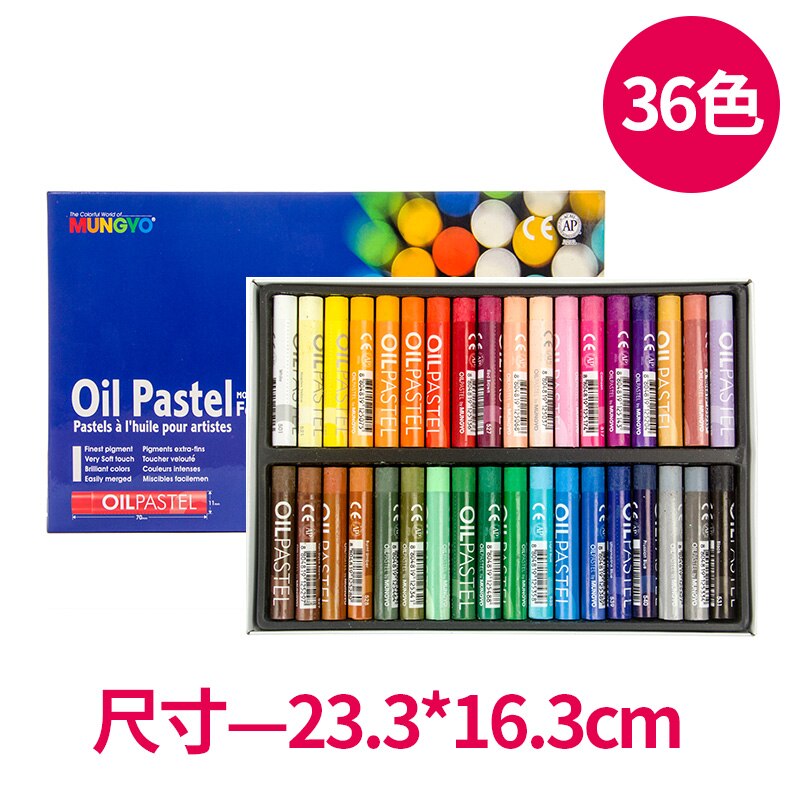 Mungyo Olie Pastel Voor Kunstenaars 12/ 24/36/48 Diverse Metallic | Fluorescerende | Normale Kleur Box Set: 36 Nomal Color
