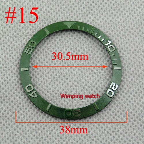 38mm titanium keramiske ringring tofarvet pasform automatiske 40mm bliger ure: Stil 15
