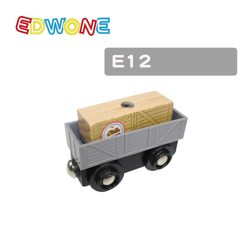 Building Tower Crane Beach Wood Magnetic Train Railway Accessories Tender Component Education Compatibel All Wood Track Train: E12