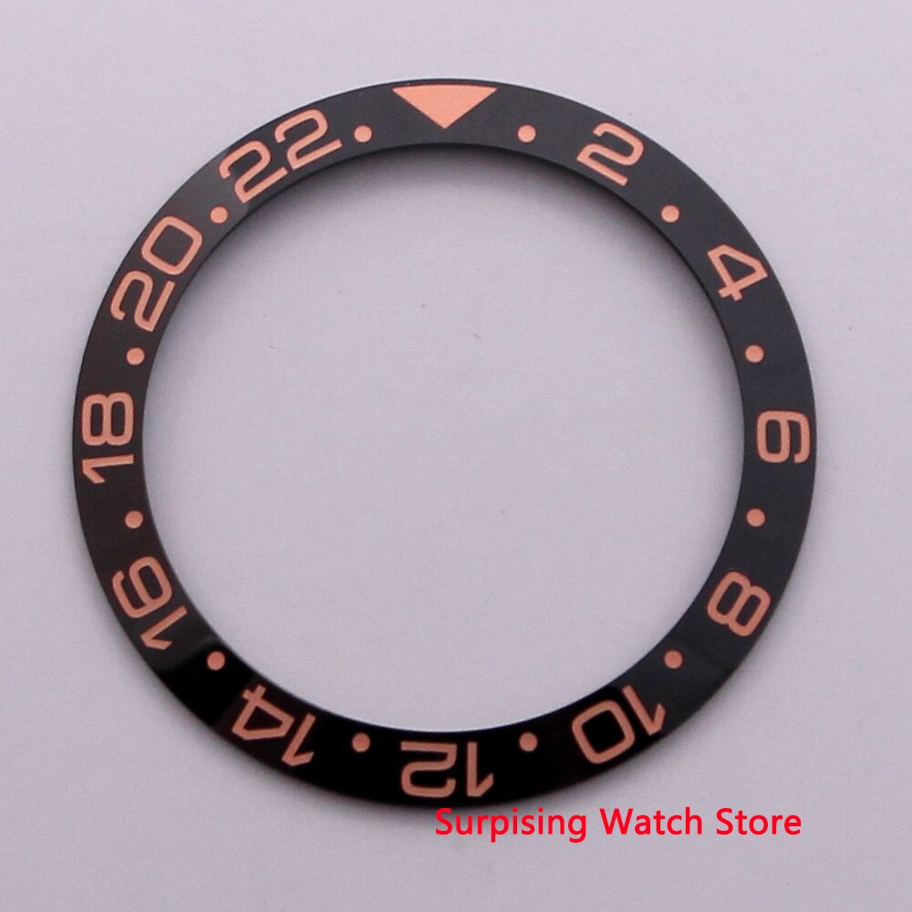 38 Mm Keramische Bezel Fit 40 Mm Horloge Case Sub Automatische Gmt Heren Horloge