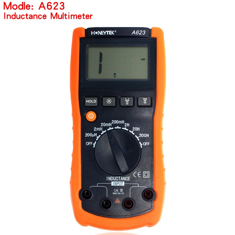 HONEYTEK A623 inductance tester multimeter digital inductance meter,digital multimeter inductance tester