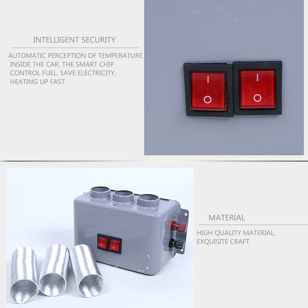 Auto elektrische verwarming ontdooier ontwaseming voorruit energiebesparende verwarming 12v ontdooien ontwasemen geluidsarme ventilatorkachel cn (oorsprong)
