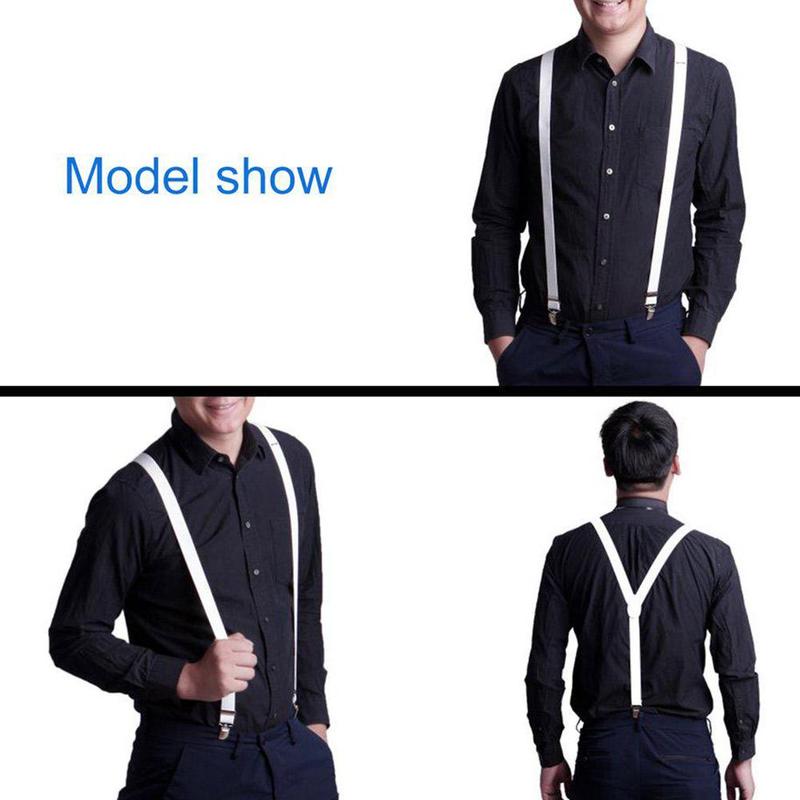 Tirantes de las mujeres de los hombres de alta elástico ajustable Y a tirantes para pantalones de camisa mujer tirantes hombre párr pantalones bretelle