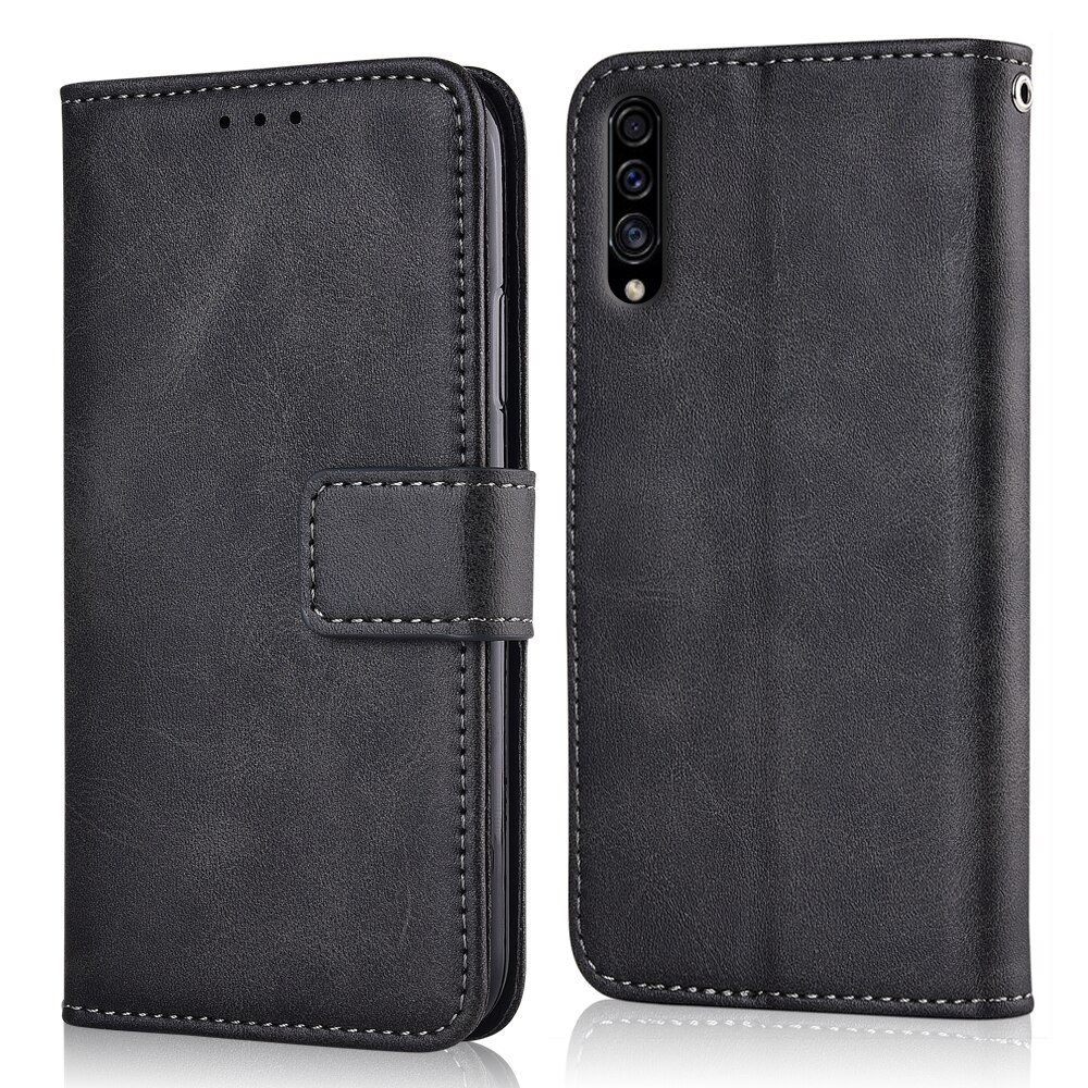 For On Samsung A30s Case Back Cover For Samsung Galaxy A30s Coque Flip Wallet Leather Case For Samsung A30s A 30s Case: niu-Dark Grey