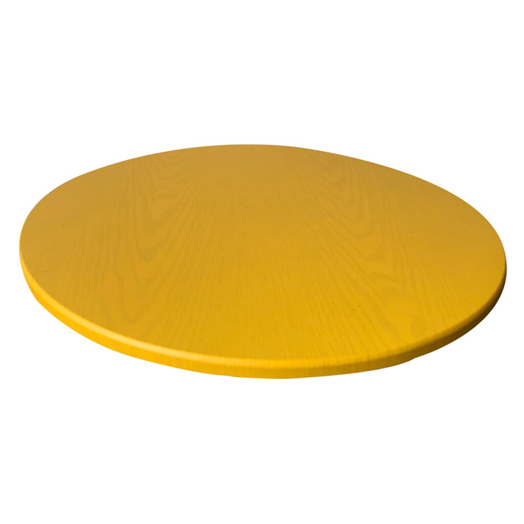 Uitgerust Tafel Dekken Doek Elastische Randen Ronde Zachte Tafelkleed Tot 120Cm Dia: Yellow