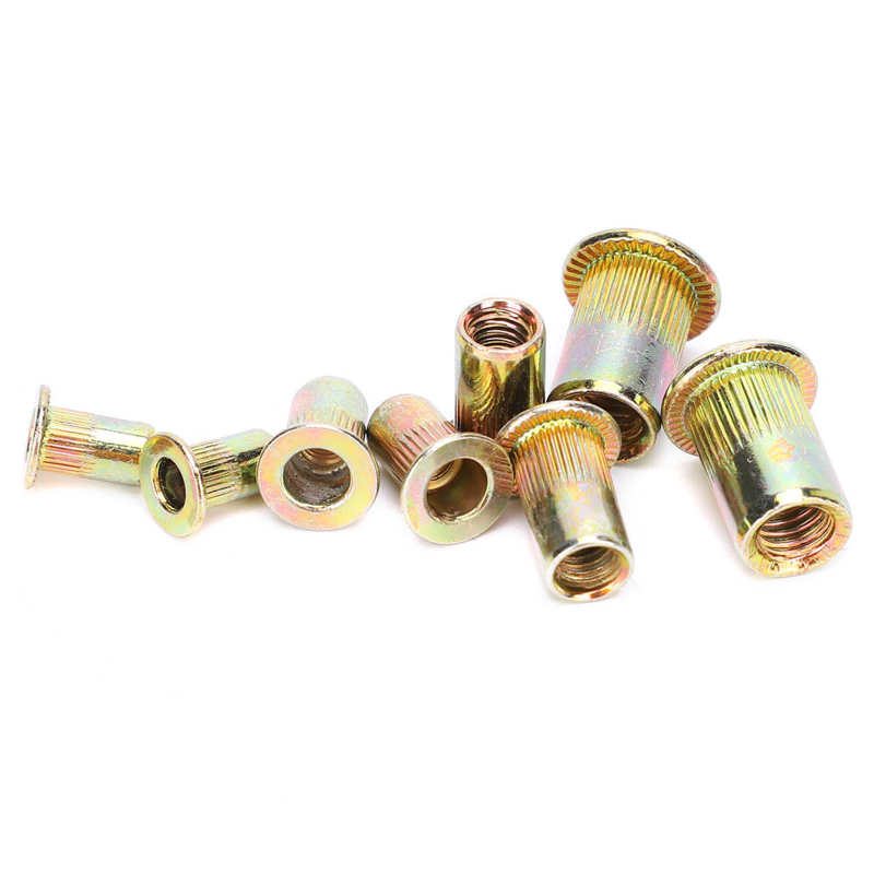 stainless steel insert for hardware repair tools self tapping inserts M3 M4 M6 Color Zinc Plating Rivet Nuts Set