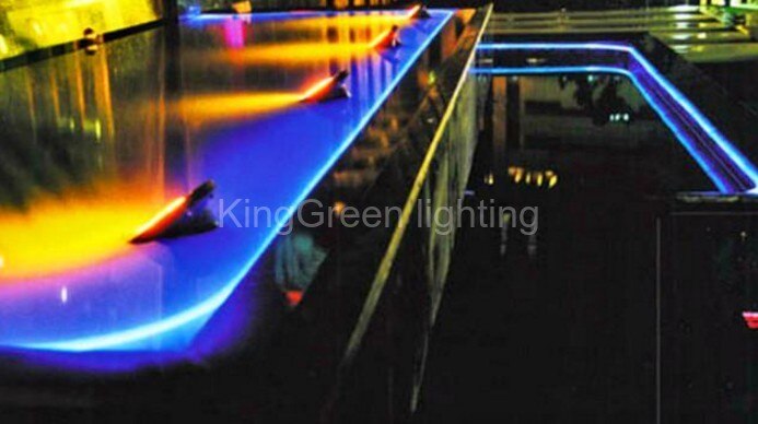 10 m X 2mm diameter side glow glasvezelkabel transparante solid core glasvezel kabel