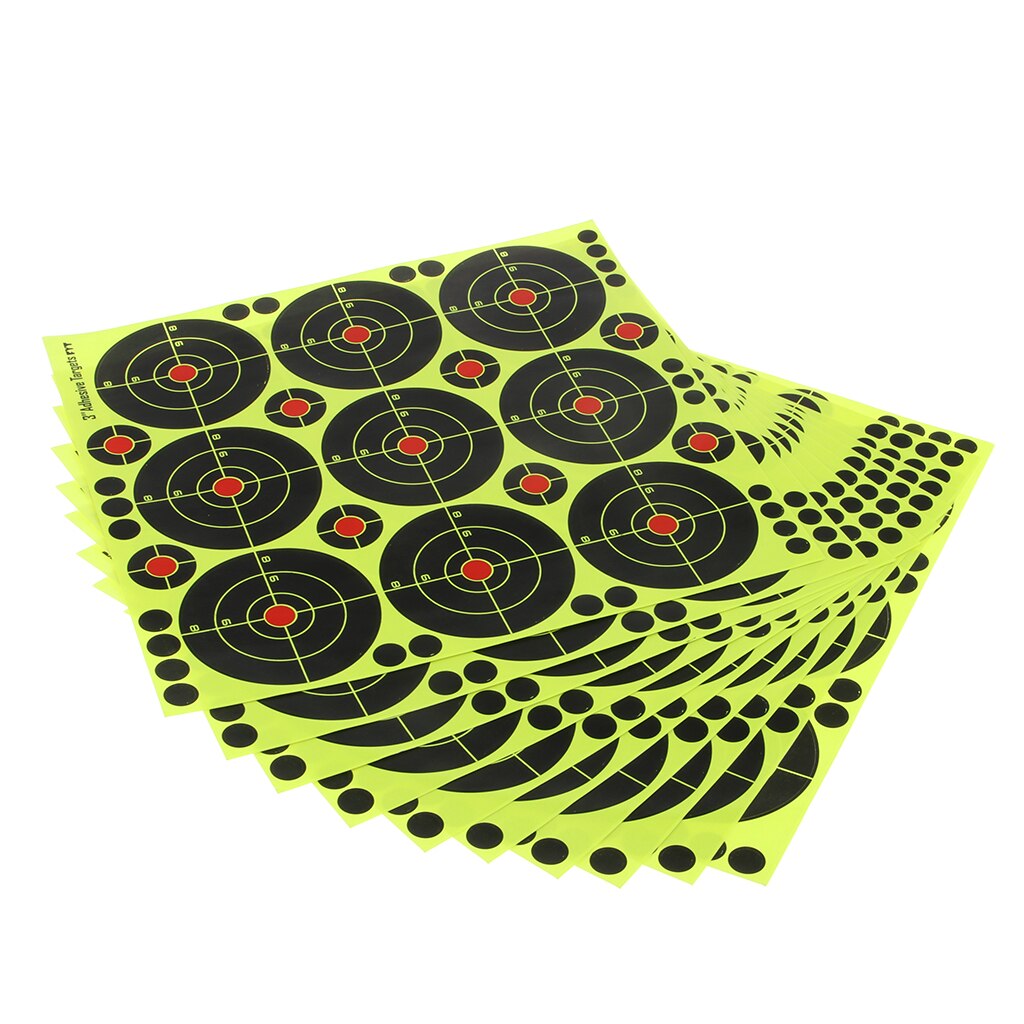 90pcs Range Paper Target Splatter And Self Adhesive, Dia. 8cm