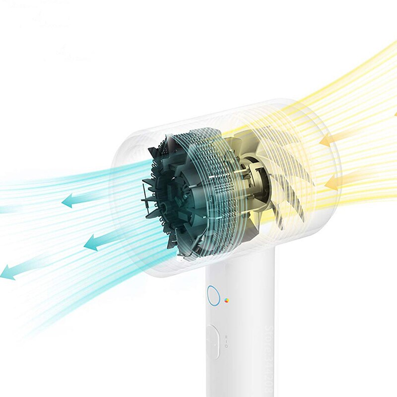 Xiaomi mijia anion nopeasti kuivuva hiustenkuivaaja  h300 negatiivinen lon hiustenhoito professinal home 1600w kannettava vesi-ioni-hiustenkuivain diffuusori
