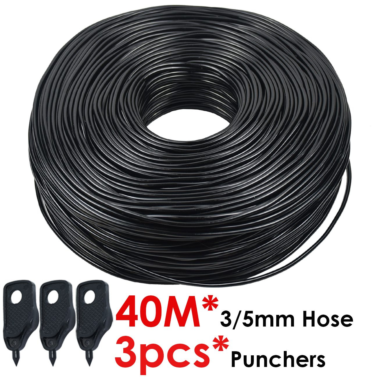 KESLA Tuin 2L/H Groene Bocht Pijl Druppelaars Druppelirrigatie Watering Systeem Kit 3/5mm Slang voor plantenpot Bonsai Gereedschap Kas: Clear