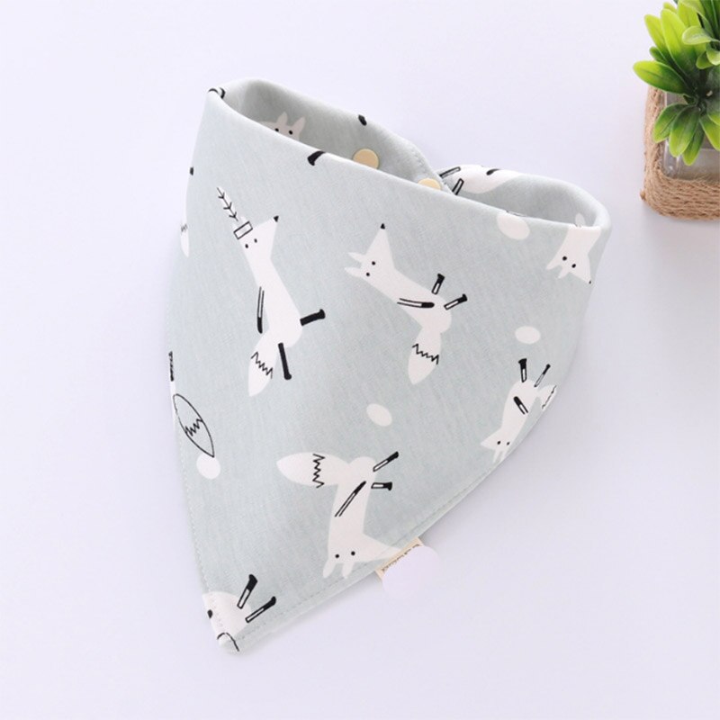Style Baby Bibs Girls Boys Baby Babador Cotton Print Infant Bandana Bib Towel Baby Feeding Burp Cloths Stuff Accessories